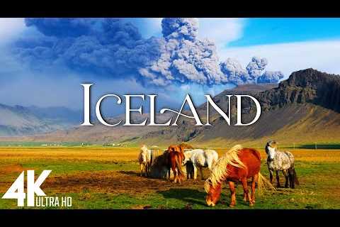 FLYING OVER ICELAND (4K Video UHD) - Scenic Relaxation Film With Inspiring Music