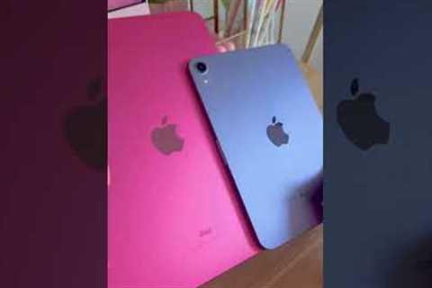 Pink iPad 10th Generation vs Purple iPad Mini #shorts #apple