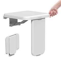 Foldable Wall-Mounted Shower Seat for Elderly