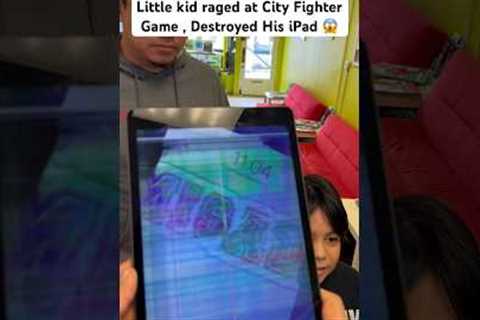 Little Kid Got mad and Destroyed His iPad 😱 #shorts #apple #ipad #iphone #ios #android #samsung #fy