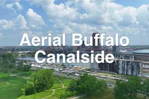 Buffalo New York - Part 3 Canalside - June 2023 - Aerial Drone Video