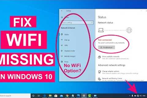 Fix WiFi Not Showing in Settings On Windows 10 | Fix Missing WiFi