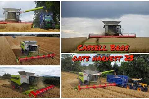 Cassell Bros ~ Oats harvest 2023~ Claas Lexion 8700 & JCB fastrac 4220 ~ 4k