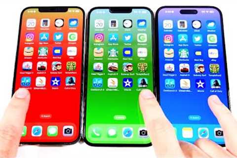 iPhone 12 Pro Max vs iPhone 13 Pro Max vs iPhone 14 Pro Max Speed Test