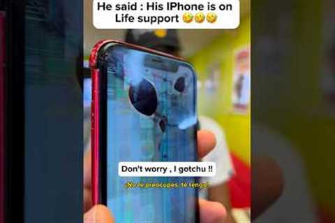 Bro really Said ; His IPhone is on Life Support 🤣🤣😭😭 #shorts #iphone14 #apple #ios #funny #fyp