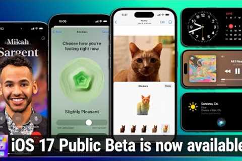 Check Out These iOS 17 Public Beta Features! - Contact Posters, StandBy, Stickers, Home History