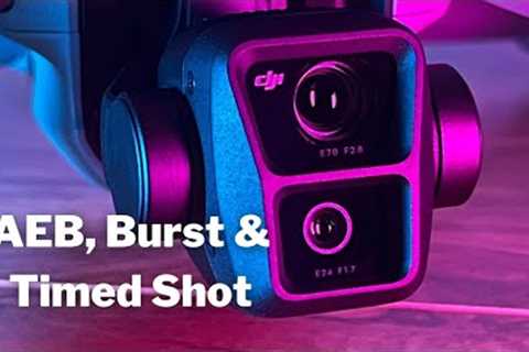 Mastering Aerial Photography: DJI Air 3 AEB, Burst, and Timed Shot Explained