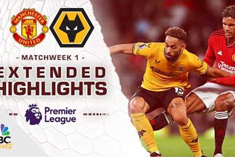 Manchester United v. Wolves | PREMIER LEAGUE HIGHLIGHTS | 8/14/2023 | NBC Sports