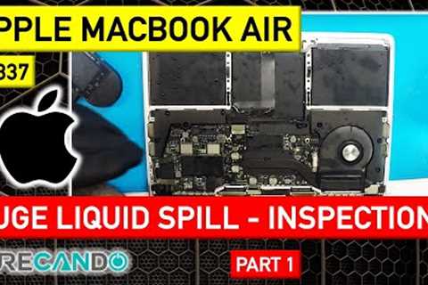MACBOOK AIR A2337 M1: Drenched Drama & No-Repair Revelation! Must-See Inspection!