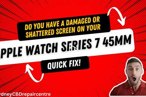 Do you have a damaged or shattered screen on your Apple Watch Series 7 45mm? Quick Fix!