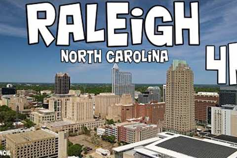 Raleigh NC Downtown 4K (DJI Mavic Air 2 Drone Footage) Capital of North Carolina / City of Oaks