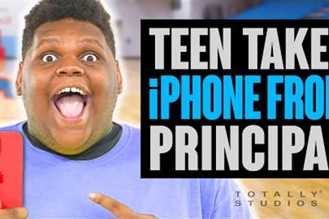 TEEN Takes Principal’s iPHONE and Controls School. Surprise Ending.