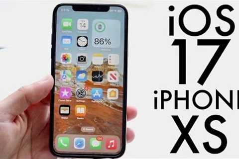 iOS 17 OFFICIAL On iPhone XS! (Review)