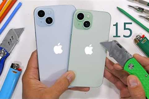 iPhone 15 Durability Test - is Aluminum better than Titanium?!