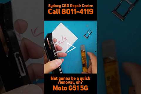 Why does it have glue on the camera? [MOTOROLA G51 5G] | Sydney CBD Repair Centre #shorts