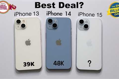 iPhone 13 vs iPhone 14 vs iPhone 15 in Flipkart BBD & Amazon Sale | Best Deal? (HINDI)