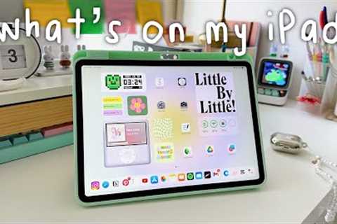 🍡 WHAT''S ON MY IPAD 2023 | current favorite apps & widgets | note taking, productivity apps..