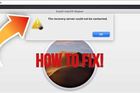 How to Fix The Recovery Server Could not be Contacted on Mac