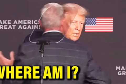 Trump FORGETS where he is during Speech, MOST UNHINGED Yet