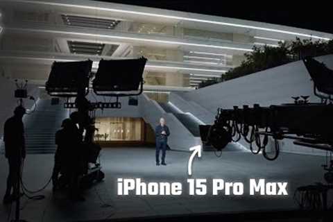 How Apple Filmed Their Event With iPhone 15 Pro | RARE BTS FOOTAGE