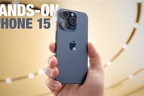 Hands-On With Apple''s New iPhone 15 & iPhone 15 Pro Models!