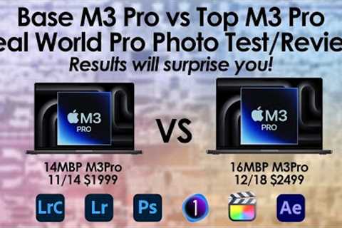 Base M3 Pro 11/14 vs Top M3 Pro 12/18 - $400 Upgrade - Results will surprise you.