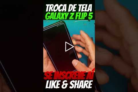 INCRÍVEL TUTORIAL COMO CONSERTAR CELULAR! Como Trocar Tela Frontal Samsung Galaxy Z Flip 5