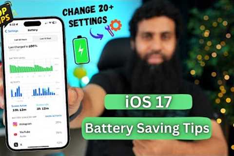 IOS 17 battery saving tips | iOS 17 Battery Drain Problem on iPhones ft Wondershare Recoverit