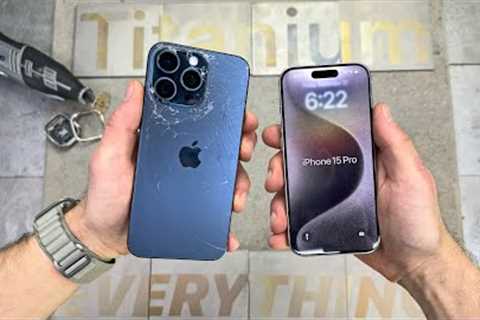 iPhone 15 Pro Max vs 15 Pro DROP Test! TITANIUM At Last