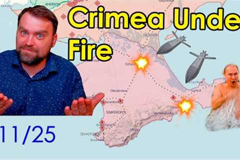 Update from Ukraine | Ruzzian Military base on fire in Crimea | The Kerch bridge is doomed