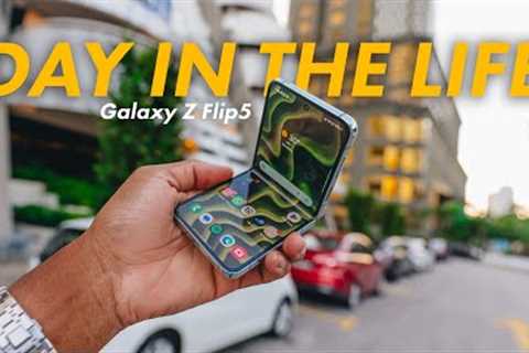 Galaxy Z Flip5 Real Day In The Life Review (Battery & Camera Test!)