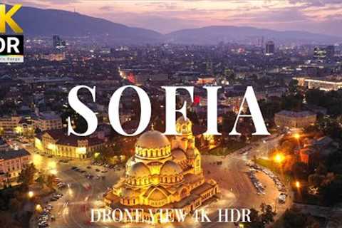 Sofia 4K drone view 🇧🇬 Amazing Aerial View Of Sofia | Relaxation film with calming music - 4k HDR