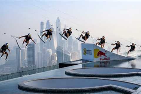 Towed by a Drone: Brian Grubb''s WakeBASE Jump off a Dubai Infinity Pool