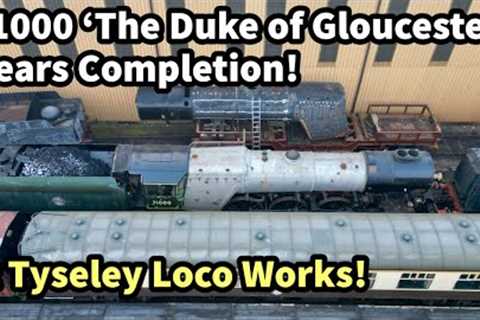 71000 ''The Duke of Gloucester'' NEARS Completion after 10+ Years! Aerial Views of TYSELEY LOCO..