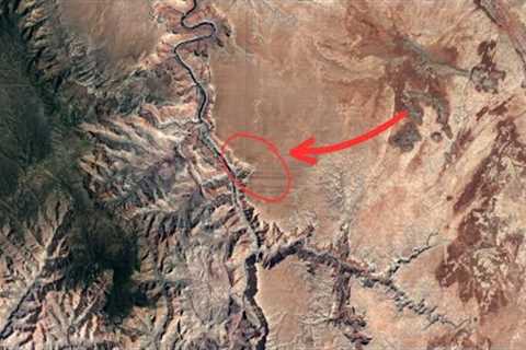 I Discovered This on the Edge of the Grand Canyon on Google Earth