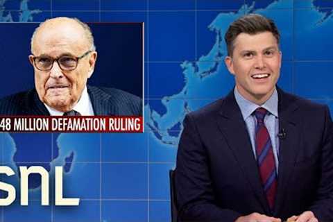 Weekend Update: Giuliani’s $148 Million Defamation Ruling, Biden and Obama''s Obamacare Video - SNL