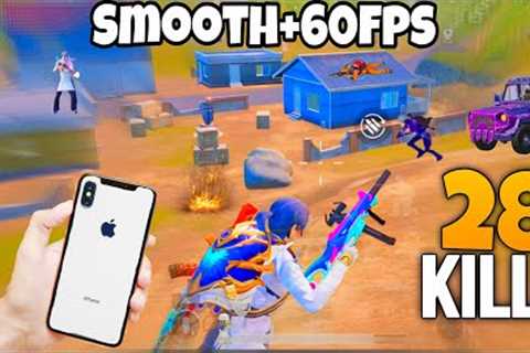 iPhone X 😍stable 60fps gameplay🔥/iPhone x pubg test in 2024