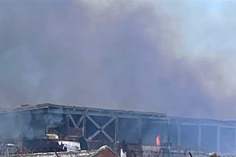 Liverpool huge fire fox st fears building could collapse