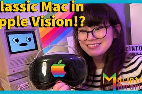 Classic Mac Emulator on Apple Vision Pro!