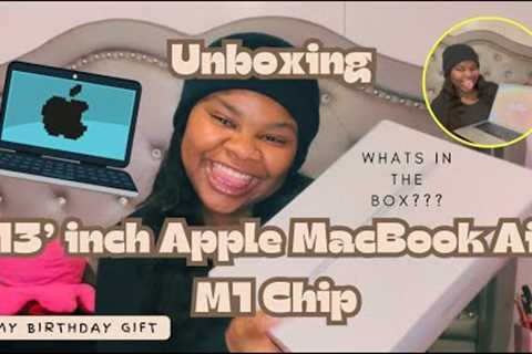 I GOT A MACBOOK | 13-Inch MacBook Air M1 Chip Review | unboxing + my reaction |