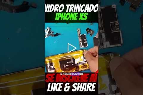 Vidro do iPhone Quebrado? Troca de Vidro iPhone XS com máquina laser #iphone #vidro #laser