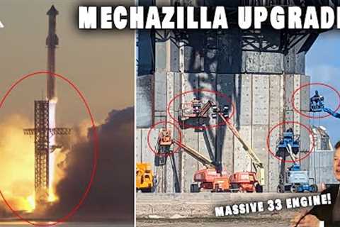 SpaceX huge upgrade on Starship Mechazilla ready for flight 3 this month...