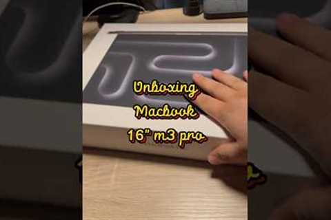 Unboxing Macbook Pro Space Black M3 Pro 🤩 #macbook #mac #tecnologia #laptop #mac #apple