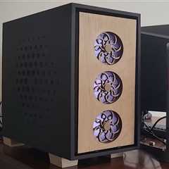 DIY PC case features interchangeable kinetic front panels