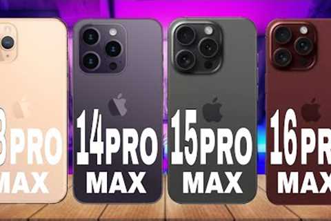 iPhone 13 Pro Max Vs iPhone 14 Pro Max Vs iPhone 15 Pro Max Vs iPhone 16 Pro Max