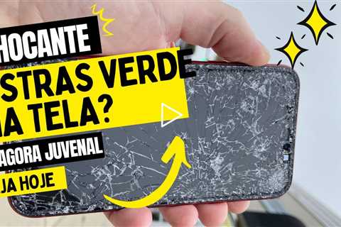 Celular iPhone 11 Pro com listras verdes na tela! COMO RESOLVER | Troca de Tela iPhone 11 Pro