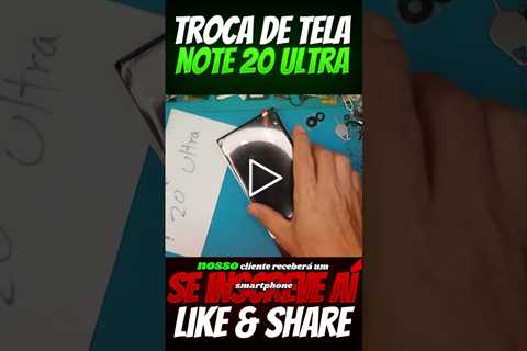 Meu Samsung Note 20 Ultra com mancha na tela? Como Resolver! Troca de Tela Samsung Note 20 Ultra