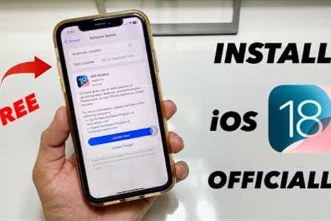 Install iOS 18 Beta Update- Download iOS 18 On iPhone - IOS 18 Beta Download FREE