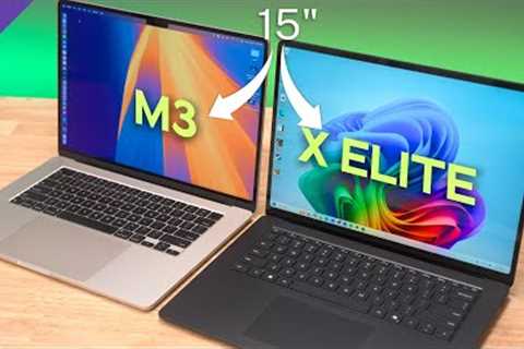 15 Surface Laptop 7 X Elite vs 15 MacBook Air M3