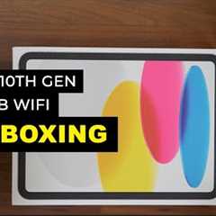 Apple iPad 10th Gen 256GB WiFi Unboxing - Setup & Installation of Screen Protector and Case